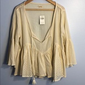 Hollister Bell Sleeve Blouse